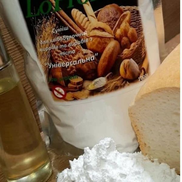 Суміш LoProMax для приготування хліба та виробів з тіста "Універсальна", 1кг BS-001 фото