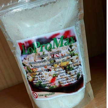 Кашка LoProMax гречана з овочами миттєвого приготування з низьким вмістом білка, 100 г KM-003 фото